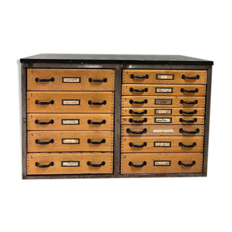 Vintage xl industrial chest of drawers / counter / kitchen island