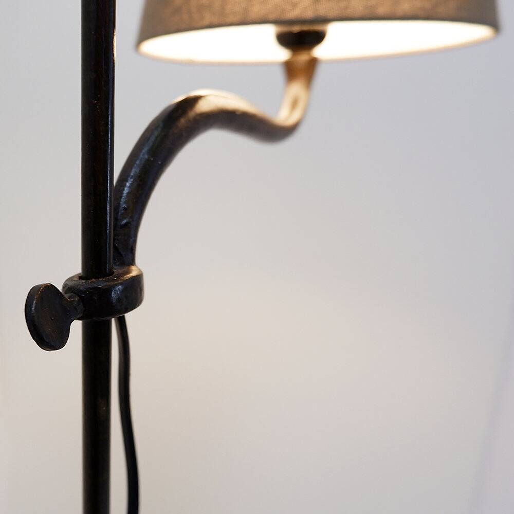 Lampadaire réglable en fer forgé, lampe de lecture