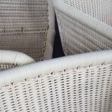 Tecta D43 White Cantilever Chairs, 1980s, Set of 4