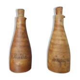 Sandstone bottles "Pottery of the Dove" oil and vinegar 50 60 years