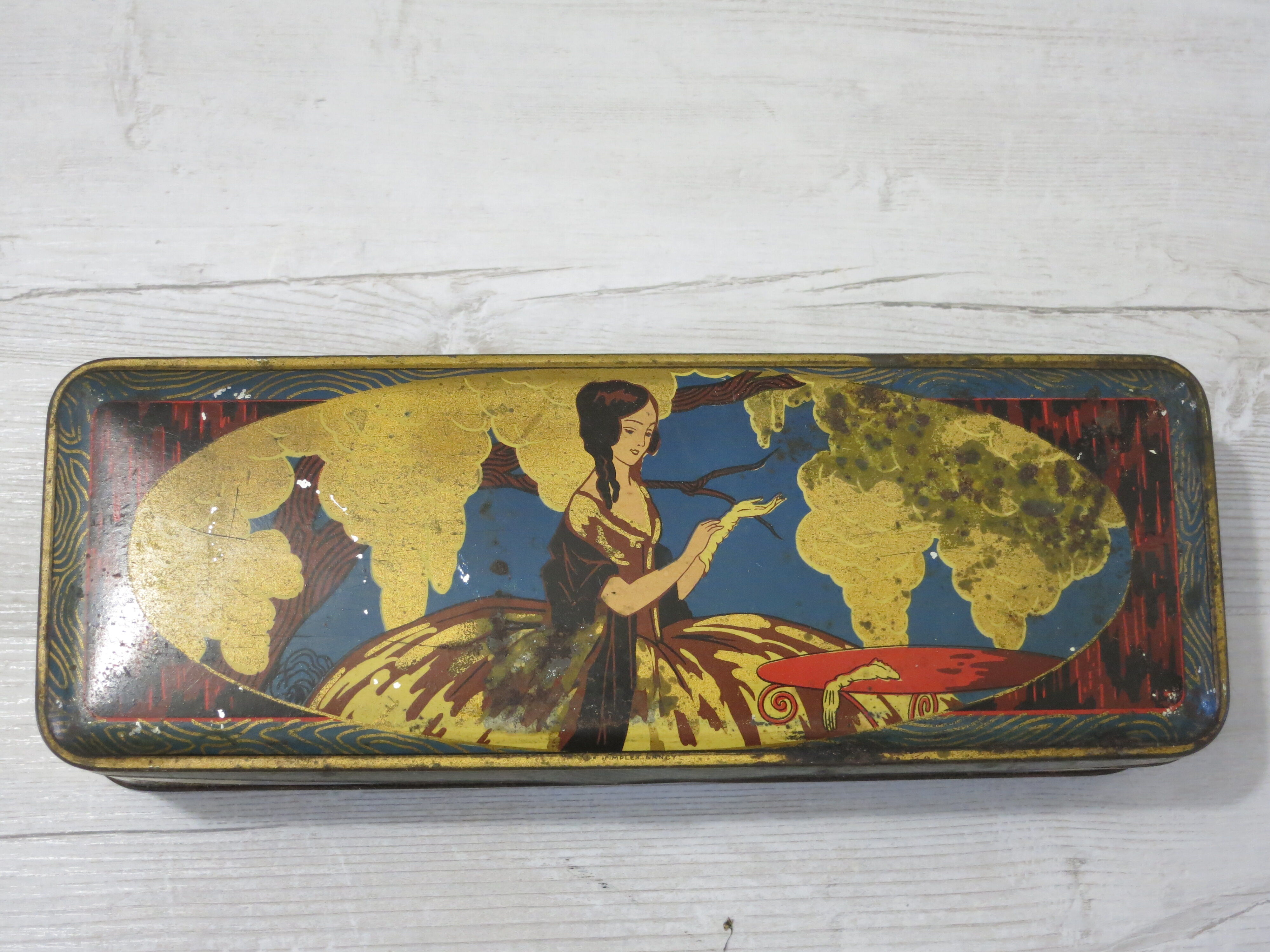 Lithographed cookie box