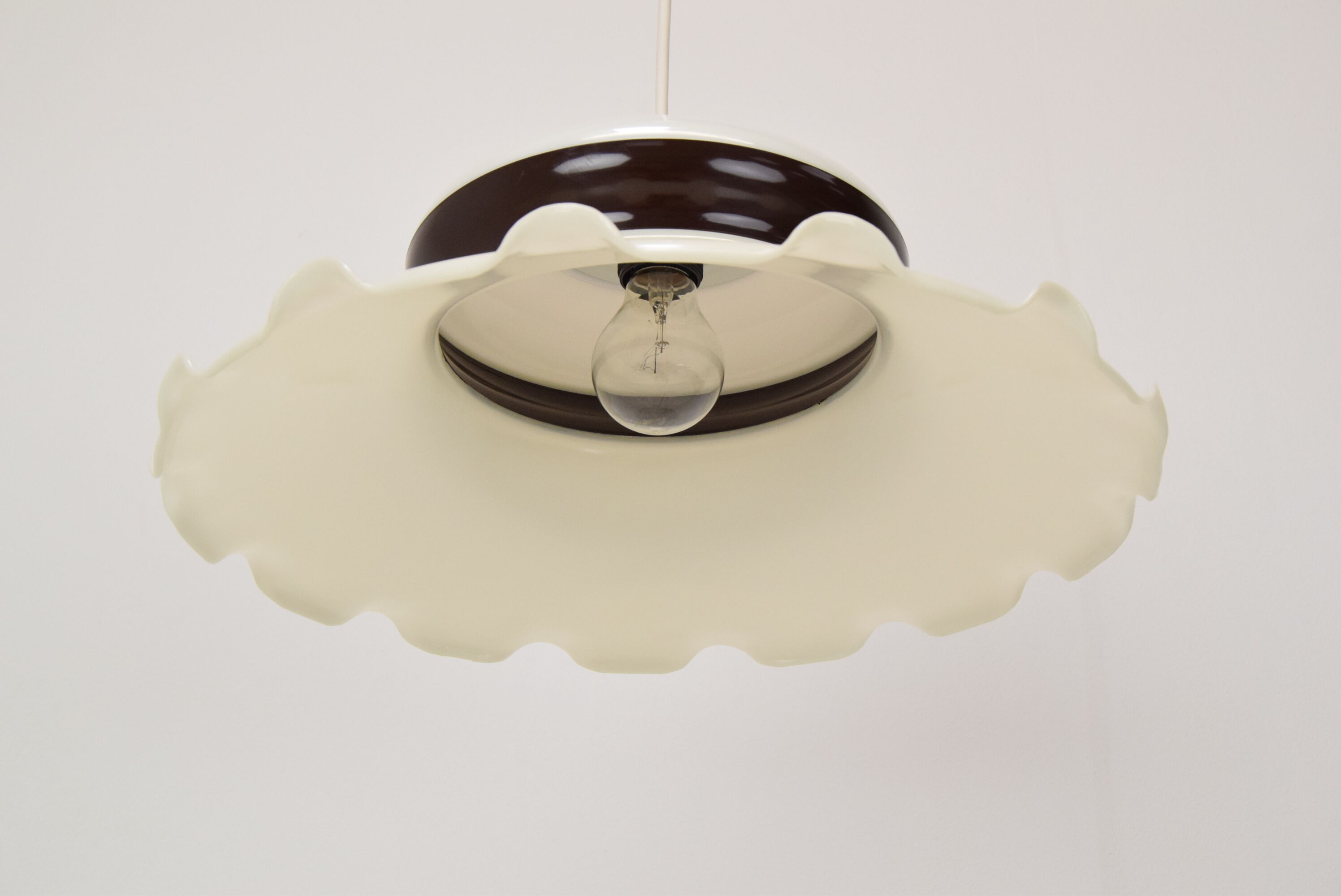 Vintage plastic pendant Czechoslovakia 1970s