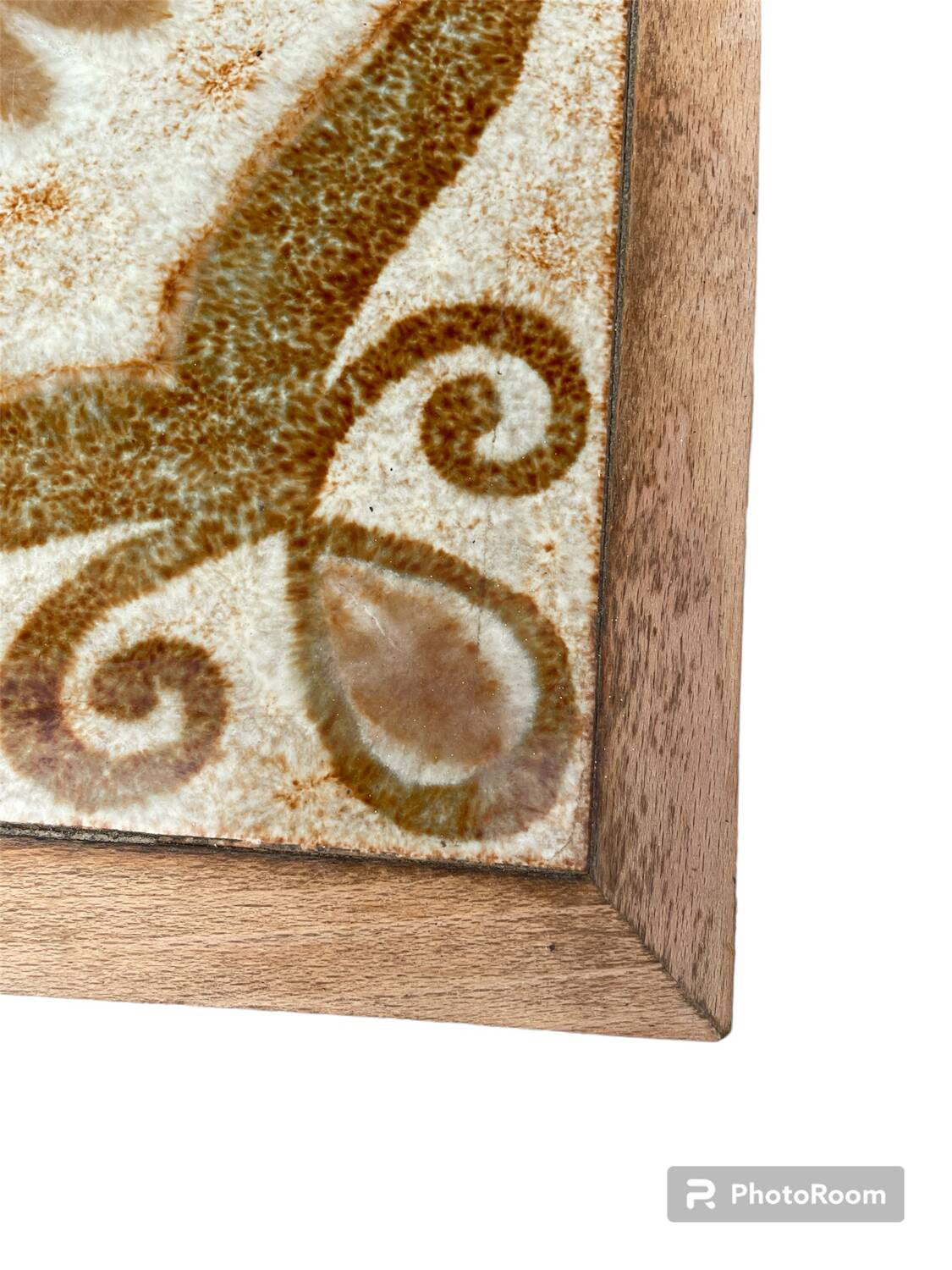 Ceramic and wrought iron coffee table