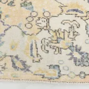 5x9 Vintage Persian Pale Yellow Rug, Rugs For Living  Room Carpet, 169x271