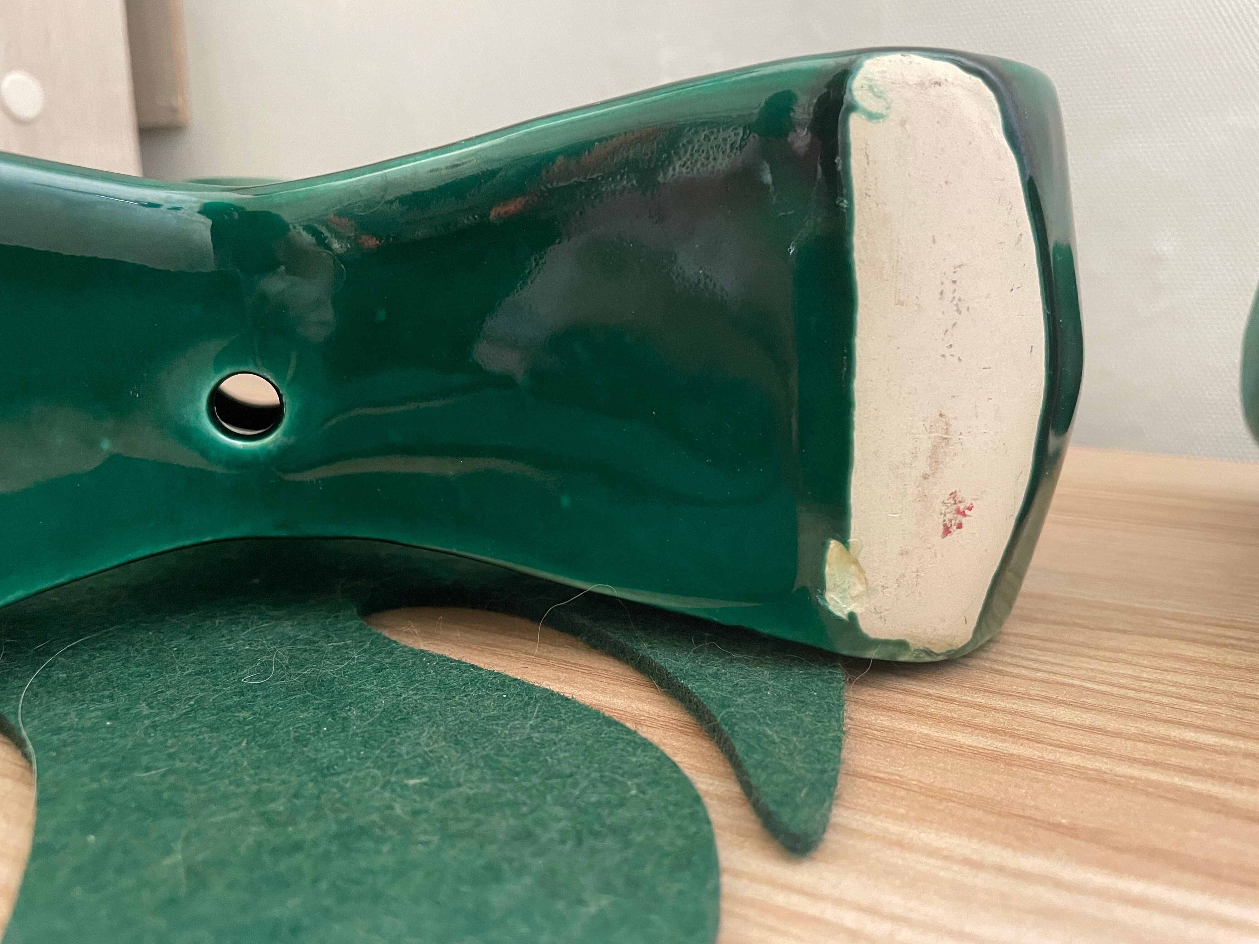 Pair of art deco candle holders