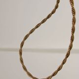 Mid-century Italian Brass and Opaline Pendant Lamp