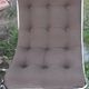 Chair tubular in Brown velvet of the 1970s