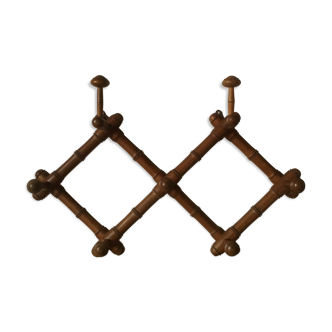 Wooden coat rack