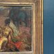 Original Swedish Oil on Panel – "The Bullfight" by Owe Wessbohn – Dated 1953 – Framed Period Piece – 59 × 51 cm