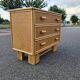 Commode vintage rotin bambou style art déco