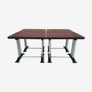 Lot de 4 tables bistrot "Lelong"