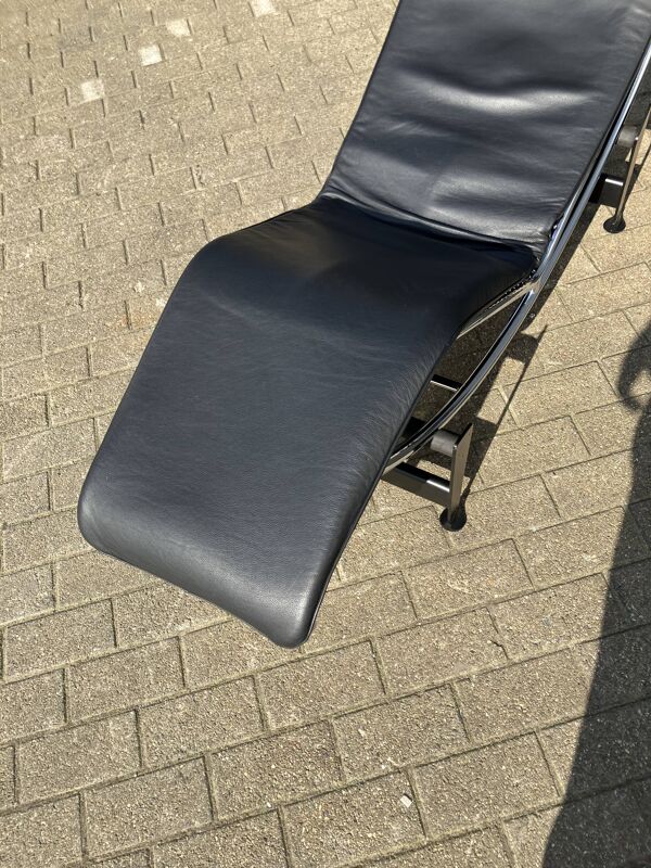 3x Originele Cassina Le Corbusier Lc4 Black/chrome, Als Nieuw!