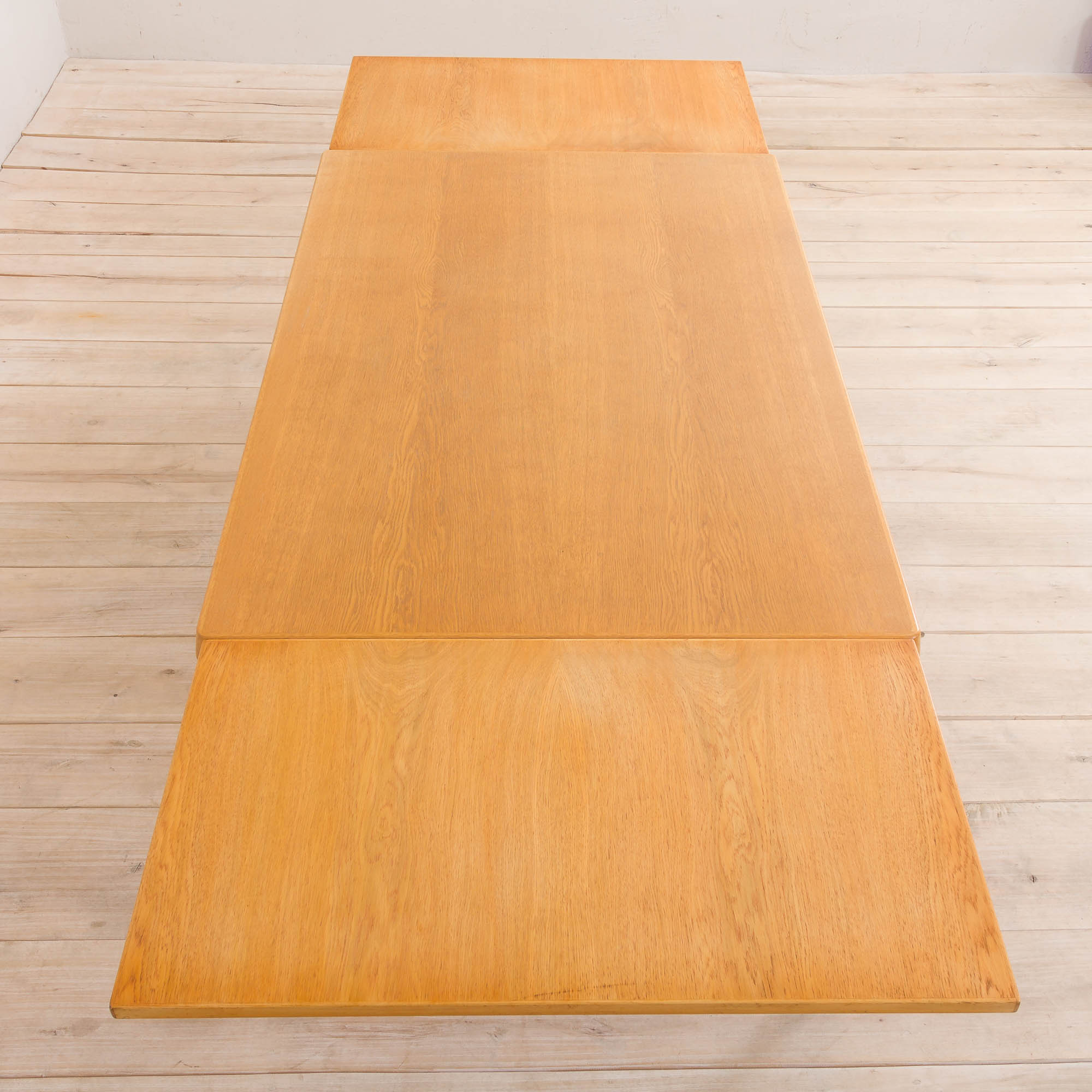 Henning Kjaernulf oak dinning extension table, rectangular, Vejle Mobelfabrik, Denmark 1960s