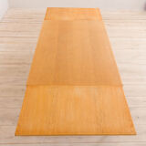 Henning Kjaernulf oak dinning extension table, rectangular, Vejle Mobelfabrik, Denmark 1960s