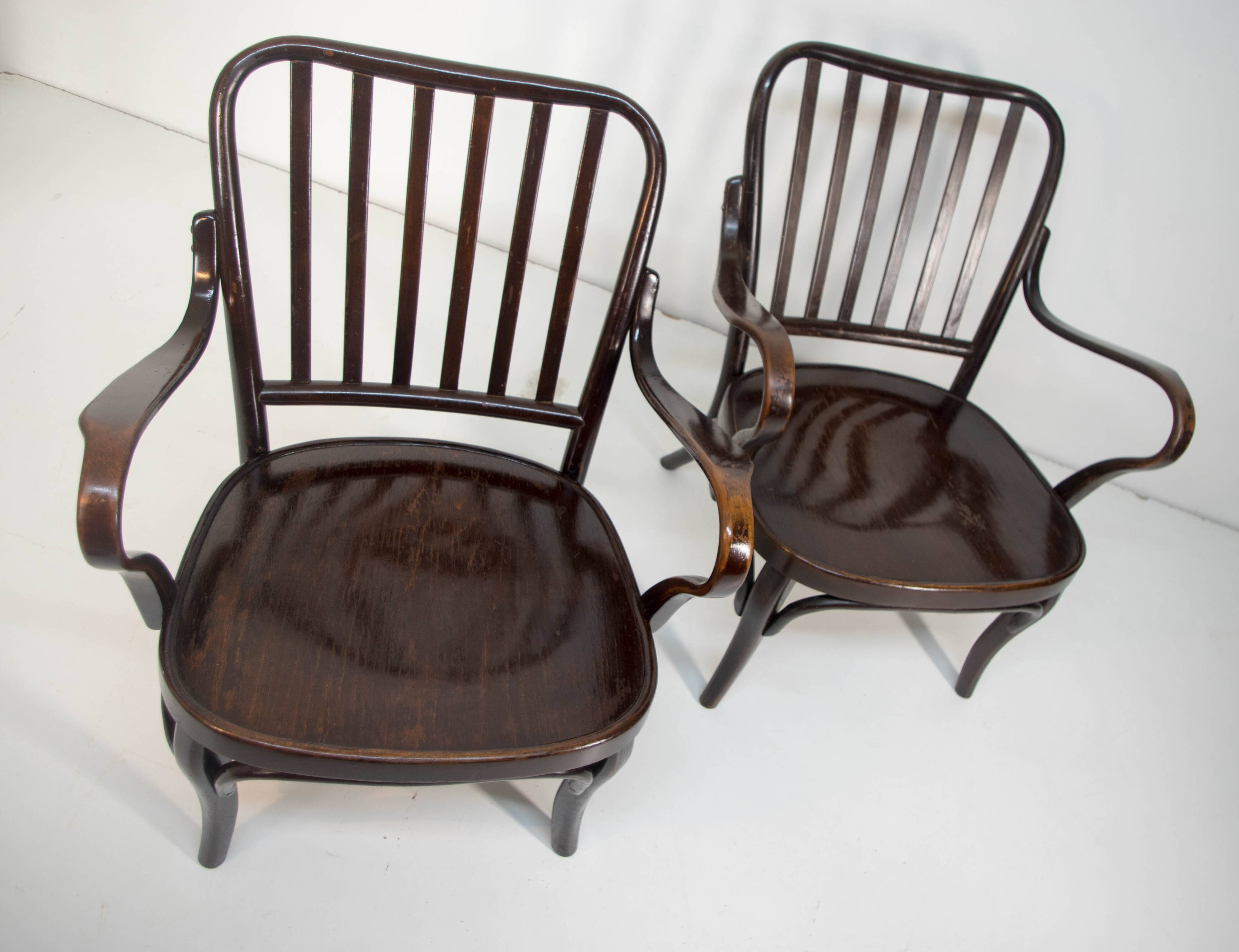Paire de fauteuils n°752 par Josef Frank pour Thonet, 1930