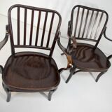 Pair of Armchairs No. 752 by Josef Frank for Thonet, 1930s