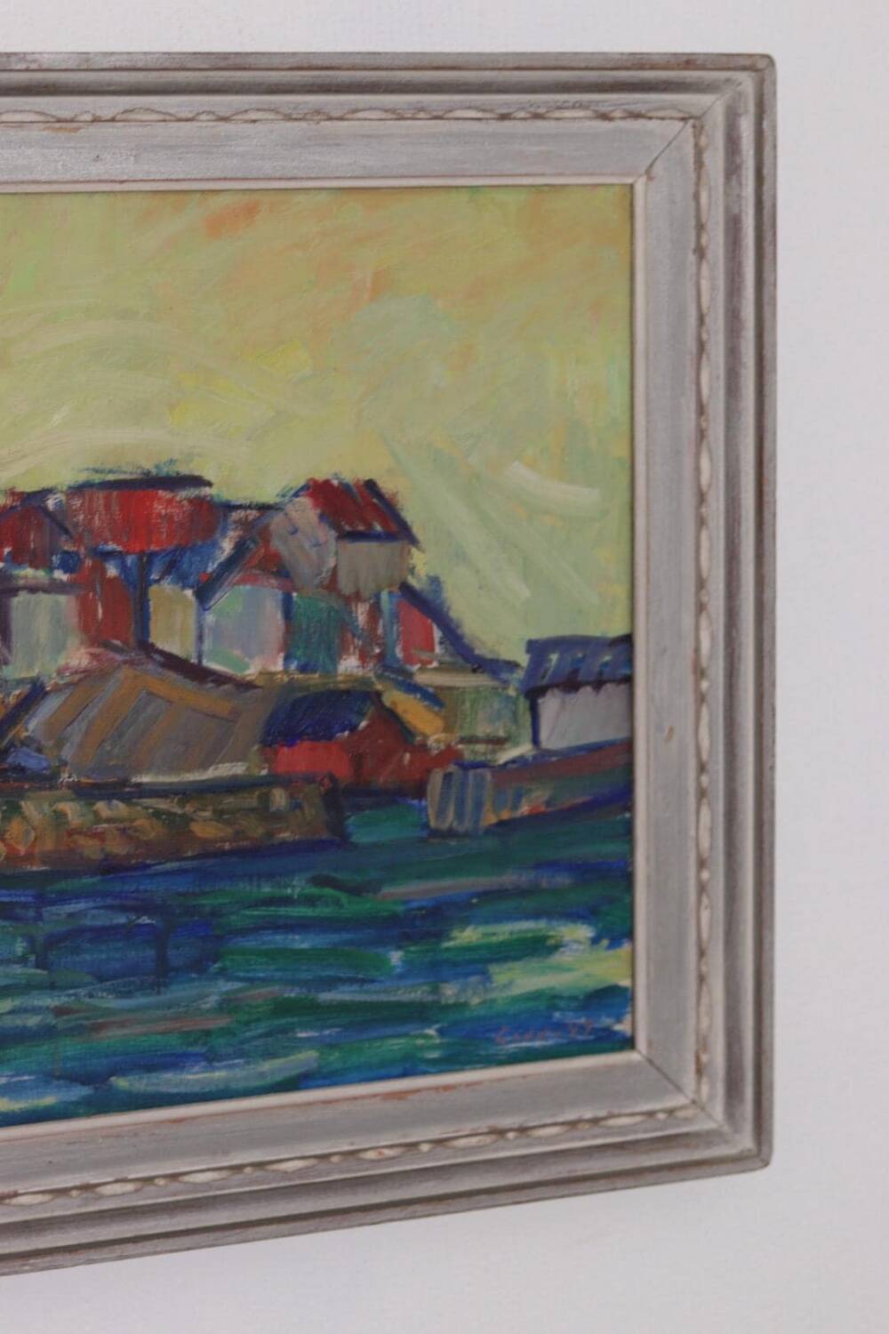 Huile sur toile originale – « Sapri, Italie » par Gunnar Ingemar Erixon