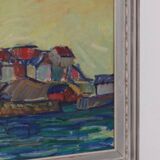 Huile sur toile originale – « Sapri, Italie » par Gunnar Ingemar Erixon