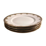 4 dessert plates vignaud limoges
