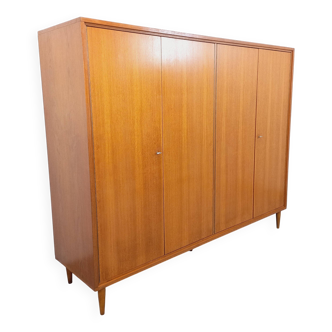 Vintage Scandinavian style teak wardrobe from the 1960s.