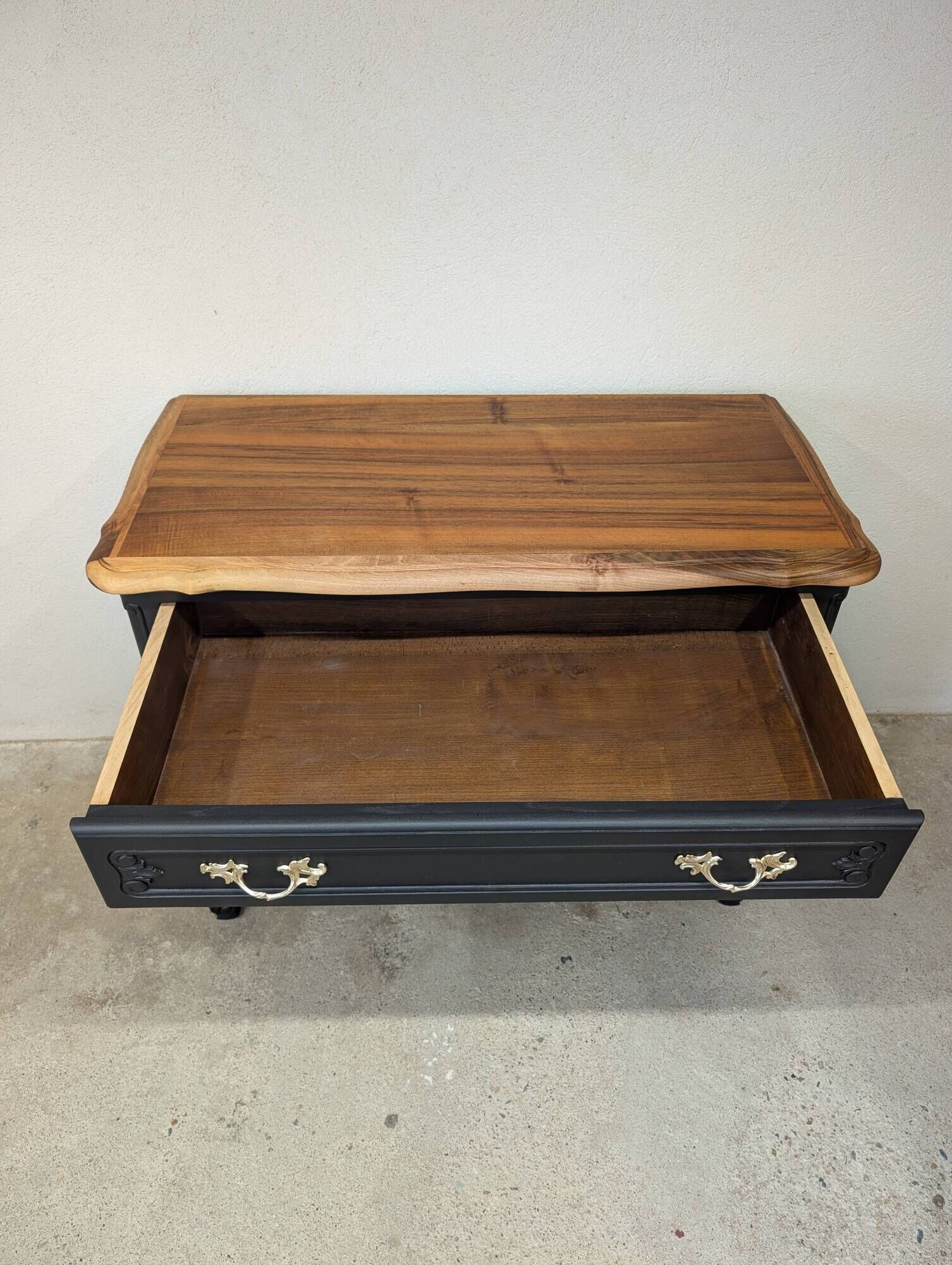 Vintage walnut commode refurbished