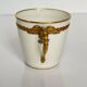 Limoges Porcelain Cup and Saucer | Golden Eagle Handle