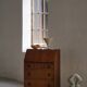 Desk / Chest of drawers in modern Danish oak from the early 20th century with shell handles.