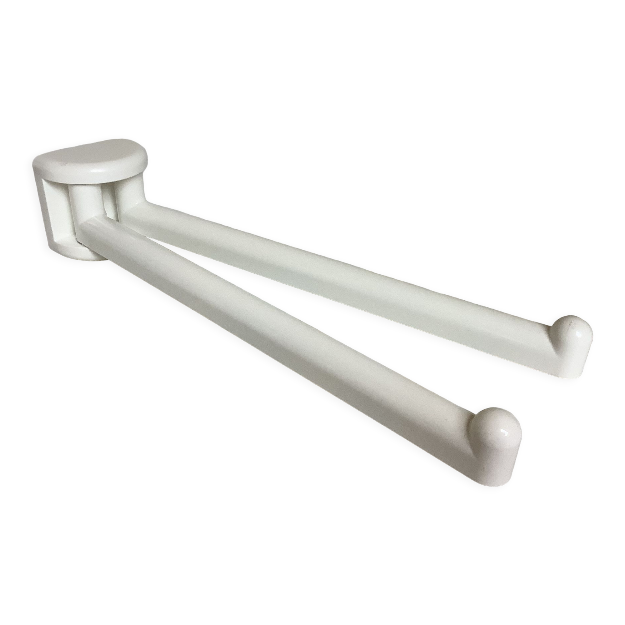 Towel rack white Space age Italy metal plastica