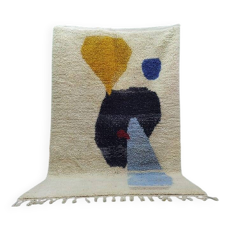 Tapis marocain fait main traditionnelle 250cmx150cm
