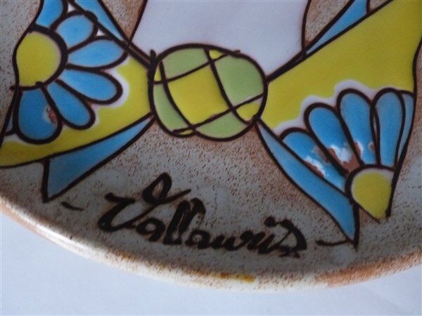 Plate In Grès Vallauris clown