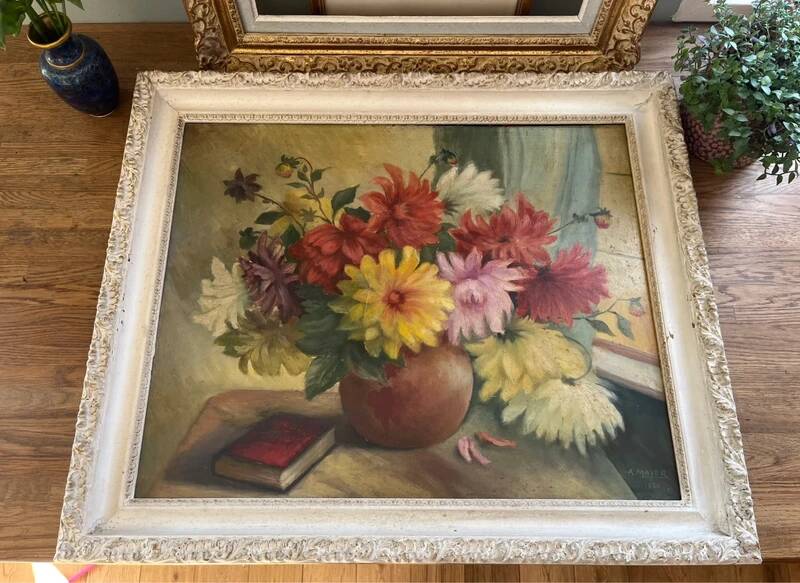 Oil on panel - A. Mayer - 1950