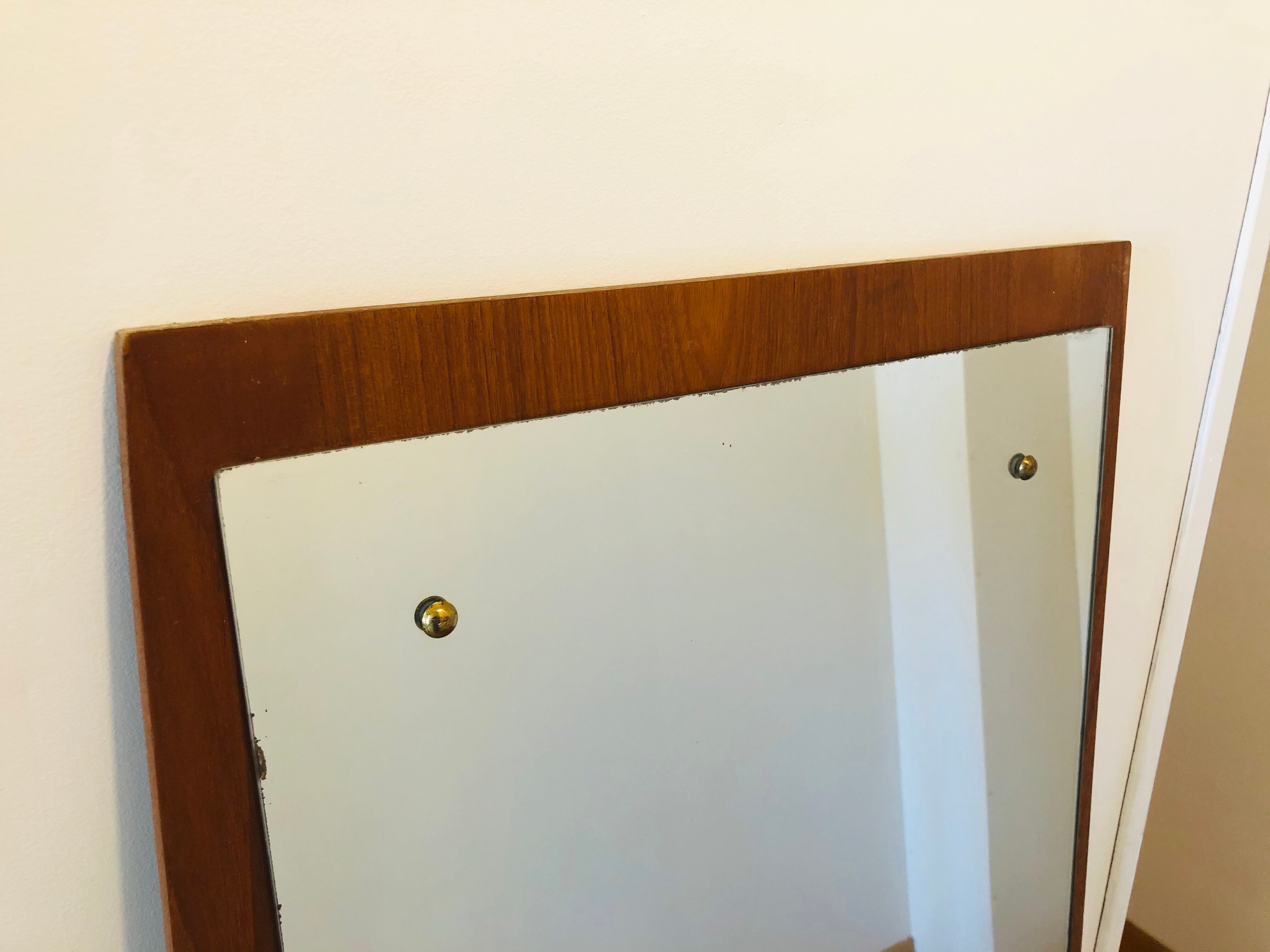 Scandinavian teak mirror