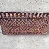Openwork cast iron planter