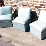 3 vintage modular armchairs from the 50s