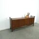 Hout met bamboe dressoir met lades vintage