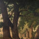 Oil on canvas undergrowth scene early twentieth century