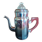 Vintage coffee jug - ADB copper chrome deposited French manufacture - bakelite handle