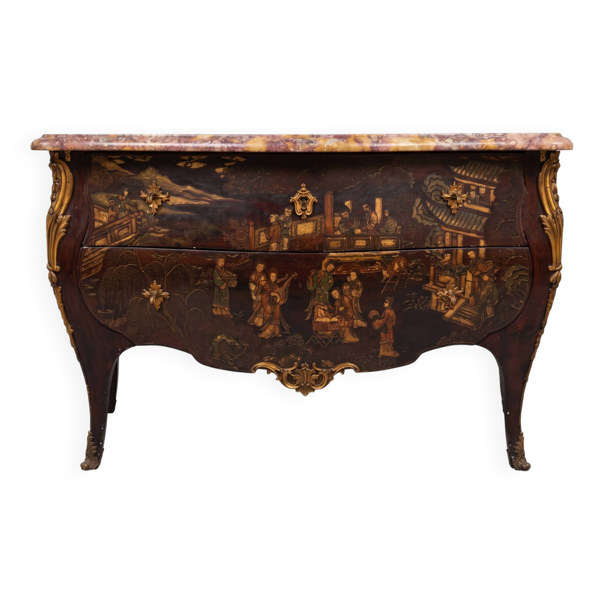 Louis XV Style Japanese Decor Jumping Commode