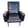 Black faux leather armchair from the 1960s