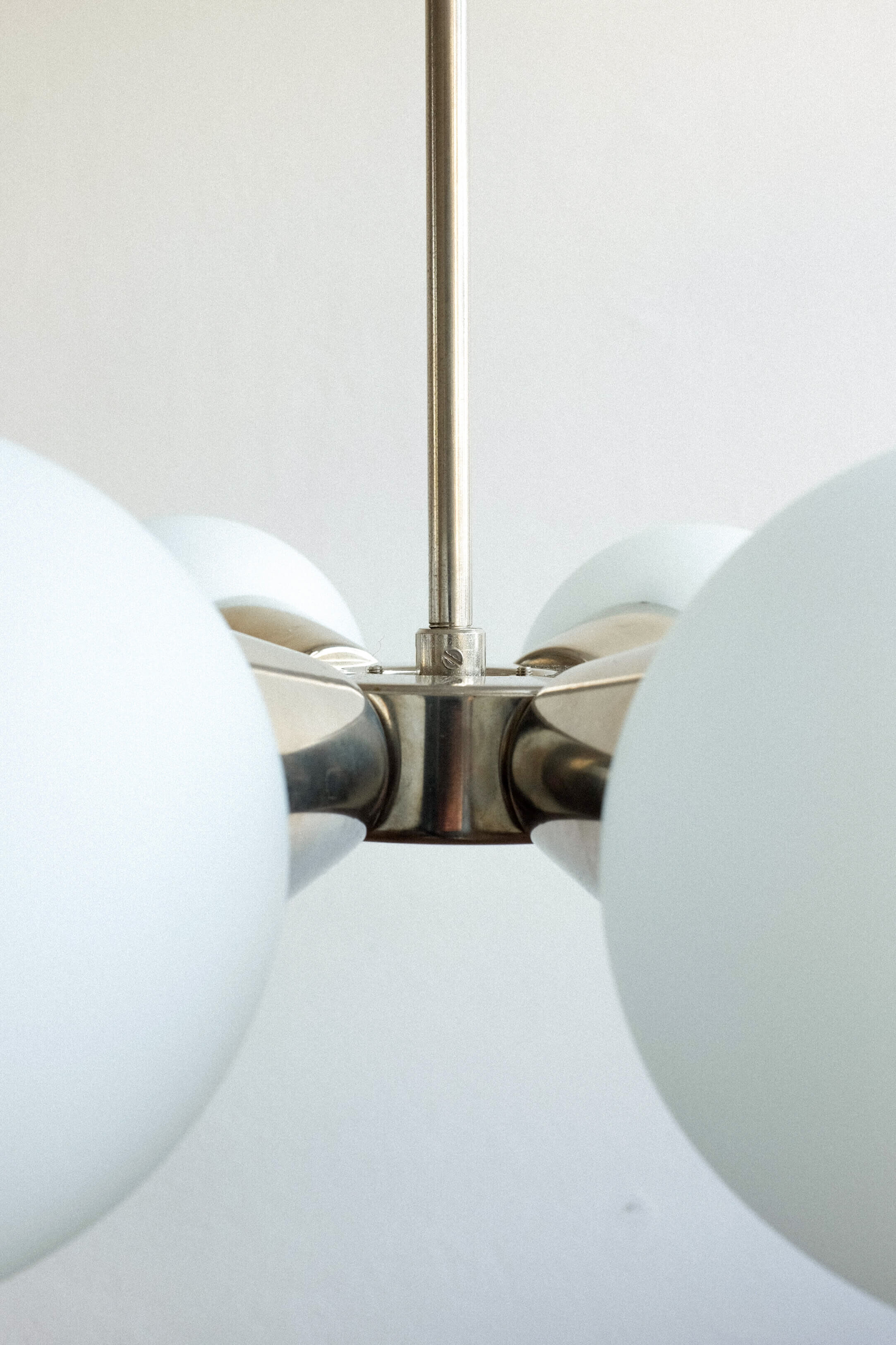Silver Sputnik chandelier by Jaroslav Bejvl for Kamenický Šenov, 1970s