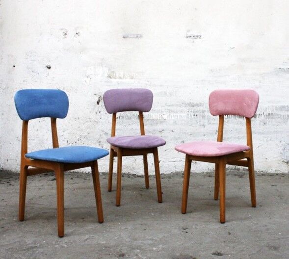 The pastel 1960s vintage Chair
