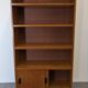 Modernist bookcase in blond oak, 1950s-1960s