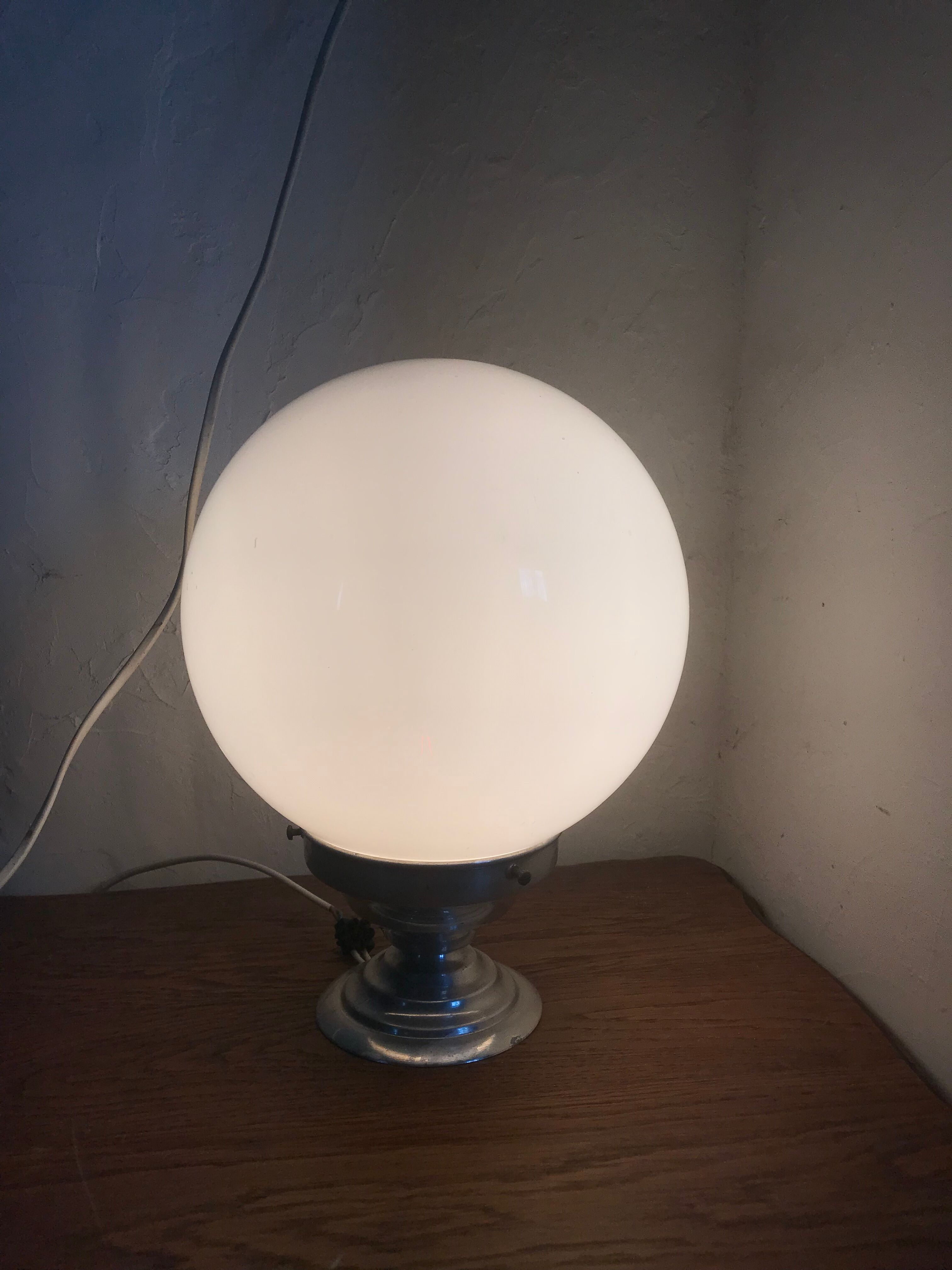 Art Deco opaline ceiling light