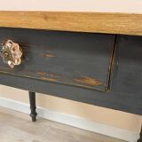 Small restored farm table