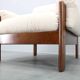 Mid-century restored bouclé armchair, Czechoslovakia 1970s