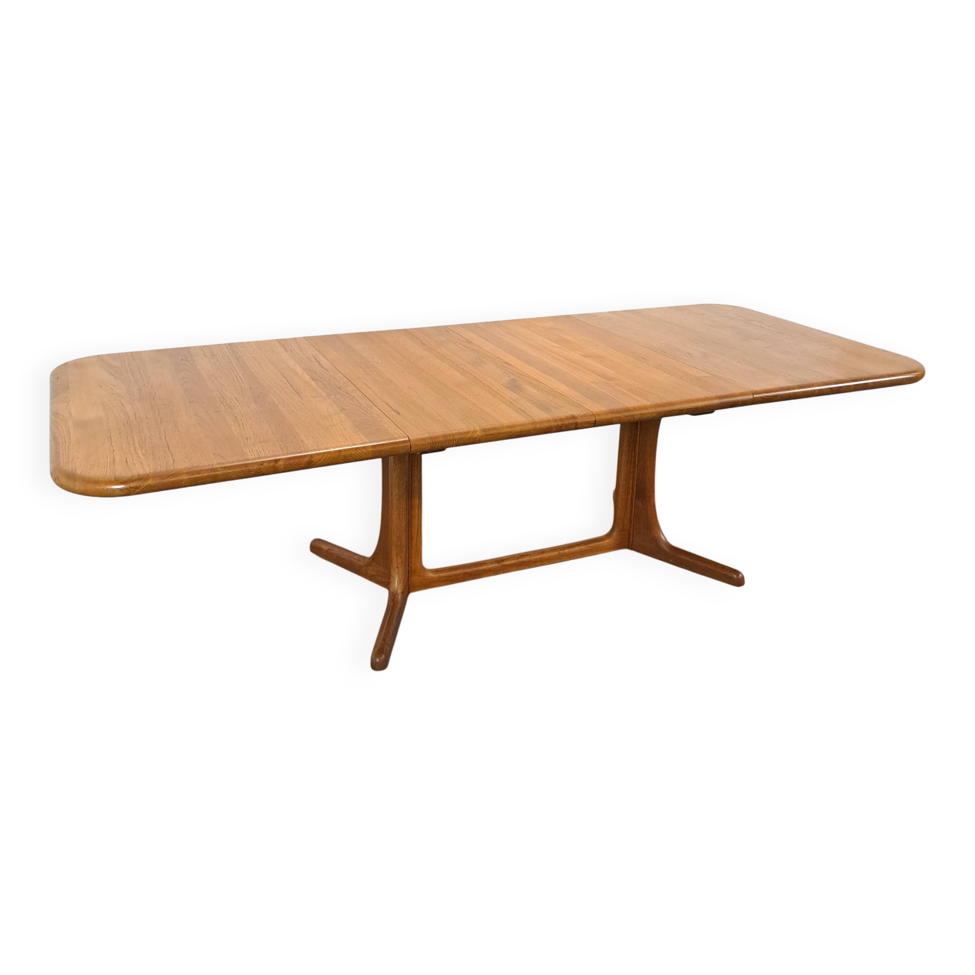 XL Deense uitschuifbare teak eettafel