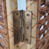 Vintage Italian rattan and bamboo room divider