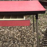 Red formica table