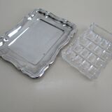 Butter silver metal and glass