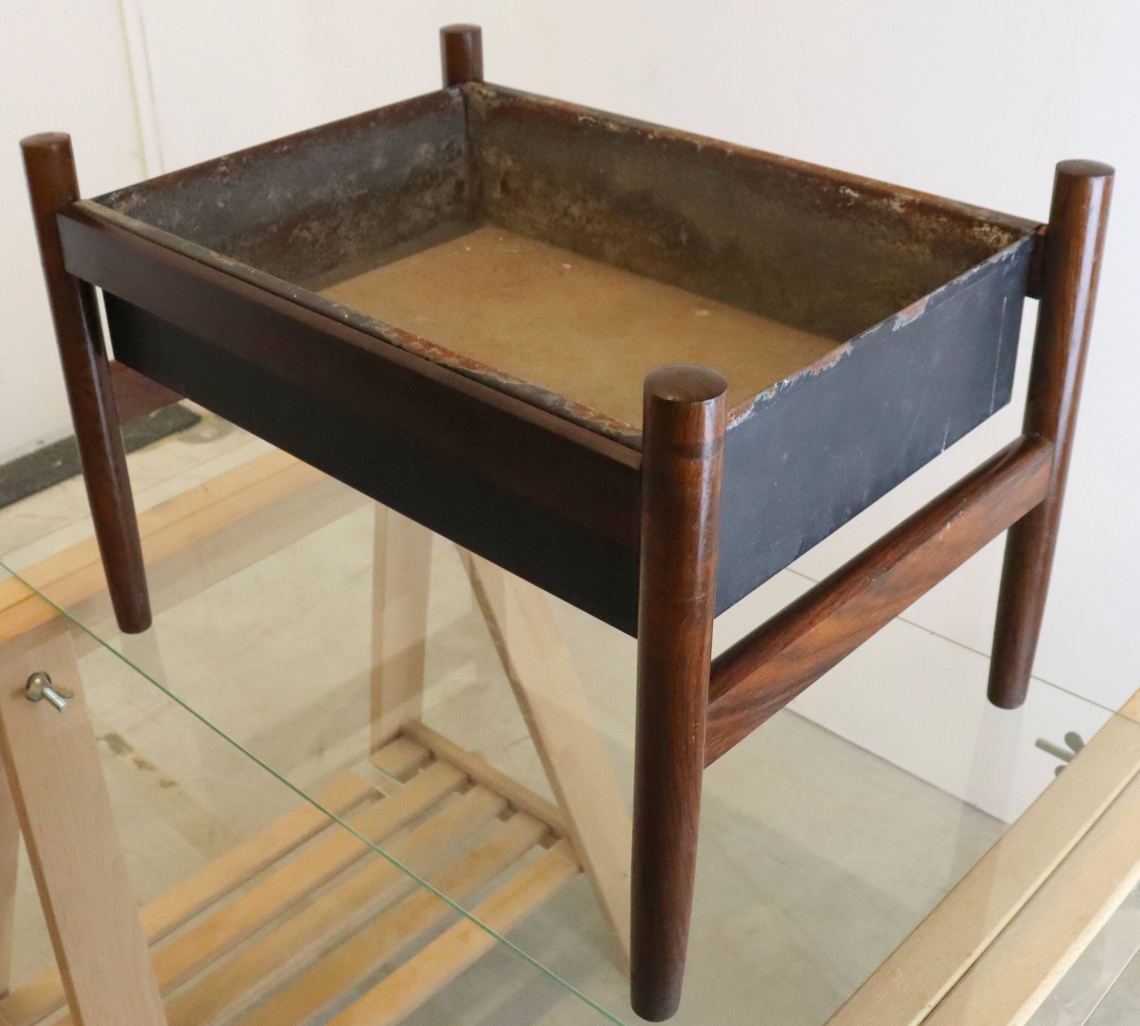 Vintage rosewood planter 'kokkedal' danish design